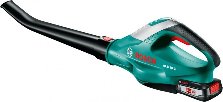 Bosch Home and Garden Bosch Akku Laubbläser ALB 18 LI (ohne Akku, 18 V, 1,8 kg, 210 km/h Luftgeschwindigkeit) Schwarz/Grün