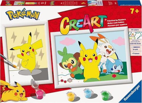 Pokémon Set - Malen nach Zahlen Pokémon