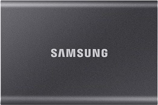 Samsung Portable SSD T7, 2 TB, USB 3.2 Gen.2, 1.050 MB/s Lesen, 1.000 MB/s Schreiben, Externe SSD Festplatte für Mac, PC, Smartphone und Spielkonsole, Grau, MU-PC2T0T/WW