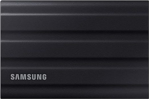 Samsung Portable SSD T7 Shield, 4 TB, USB 3.2 Gen.2, 1.050 MB/s Lesen, 1.000 MB/s Schreiben, Robuste externe Festplatte Outdoor für Mac, PC und Smartphone, Schwarz, MU-PE4T0S/EU
