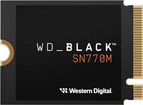WD_BLACK SN770M 2 TB M.2 2230 NVMe SSD, für Handheld-Spielkonsolen und kompatible Laptops mit PCIe Gen 4.0, bis zu 5.150 MB/s, TLC 3D NAND, Ideal für Asus ROG Ally, Steam Deck, Microsoft Surface