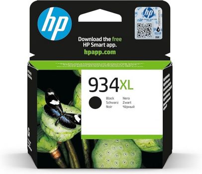 HP 934XL Nero, C2P23AE, Cartuccia Originale HP da 400 Pagine, Compatibile con Stampanti HP OfficeJet 6820, HP OfficeJet Pro 6230 e 6830
