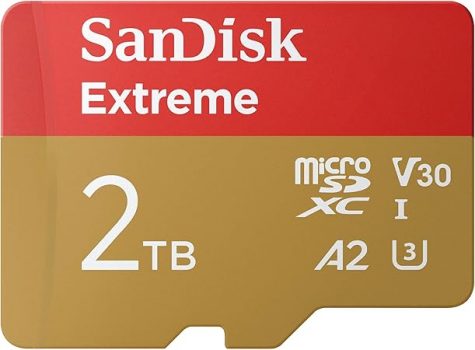 SanDisk Extreme microSDXC UHS-I Speicherkarte 2TB + SD Adapter, (Für Smartphones, Actionkameras oder Drohnen, Übertragung bis zu 240 MB/s, 4K UHD) RescuePRO Deluxe, UHS-I, U3, V30