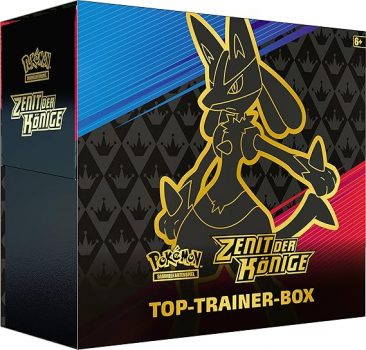 Pokémon-Sammelkartenspiel: Top-Trainer-Box Zenit der Könige (10 Boosterpacks & Premium-Zubehör)