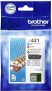 Brother LC421VAL Pack de 4 colores de cartuchos originales de tinta para las impresoras MFCJ1010DW y DCPJ1050DW
