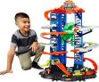 Hot Wheels Garage, Hot Wheels Parkgarage inkl. 2 Spielzeugautos, mit mehrstöckiger Autorennbahn, T-Rex Angriff und Platz für +100 Autos, Höhe: 90cm, Auto Spielzeug, Spielzeug ab 5 Jahre, GJL14